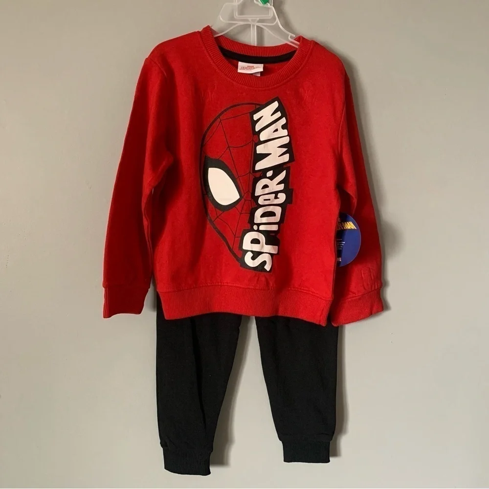 NWT. MARVEL Spider-Man Kids Sweatshirt & Pants Set